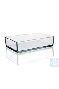Instrument tray, 200 ml, dim. L 100 x B 100 x H 100 mm, Simax® borosilicate glass, type: 3250